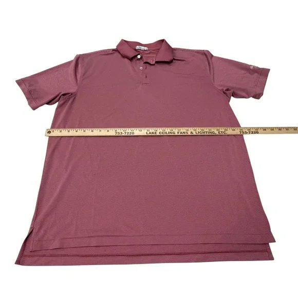 Peter Millar - Men's XL Polo - Bellaire Country Club Florida - Red Stripes - Picture 3 of 5